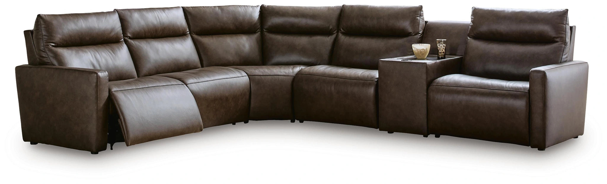Five Star Furniture - ModZ Power Reclining Sectional with Audio Console