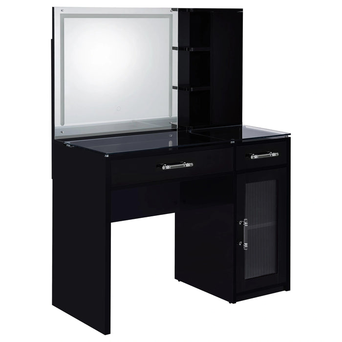 Five Star Furniture - Flora Makeup Vanity Table with LED Mirror and Stool