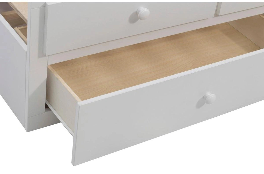 Five Star Furniture - Galen Twin/Twin Trundle Bed with Storage in White B2053PRW-1*