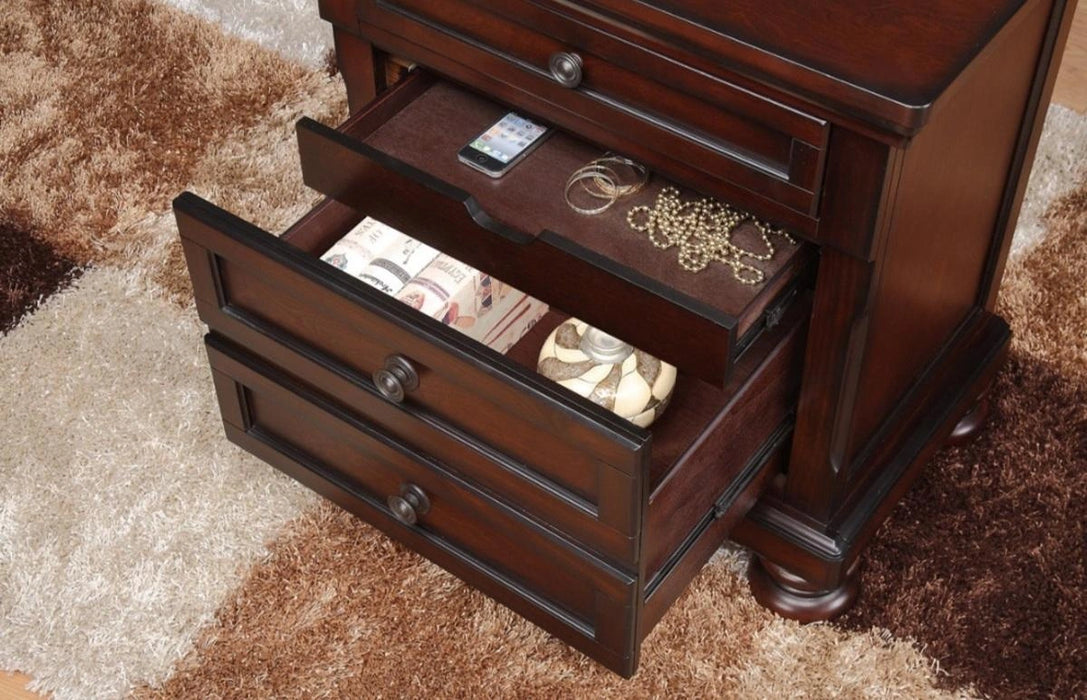 Five Star Furniture - Cumberland Nightstand in Brown Cherry 2159-4