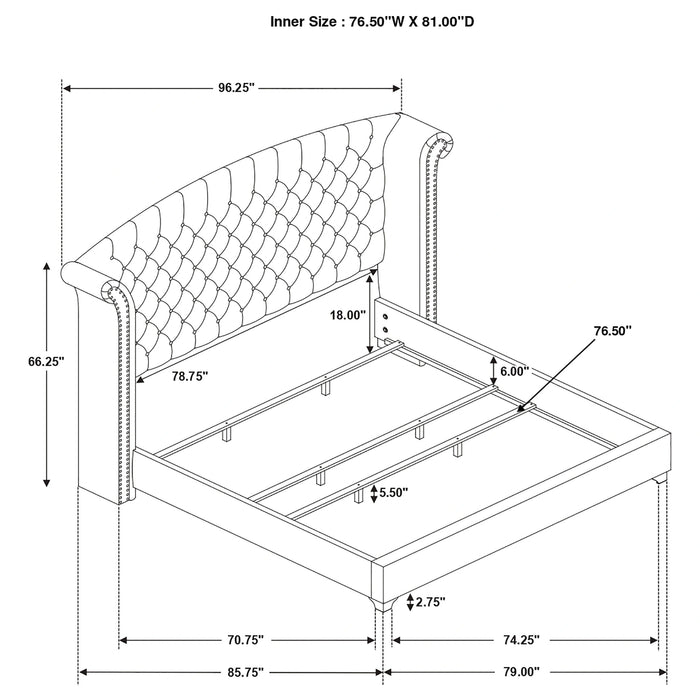 Five Star Furniture - Melody Wingback Bed