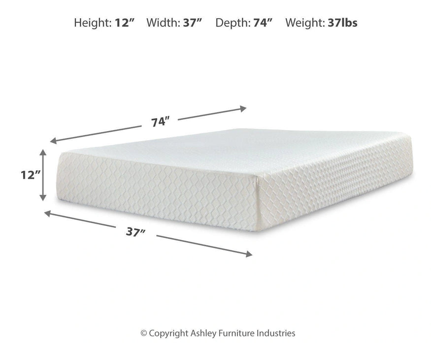 Five Star Furniture - Chime 12 Inch Memory Foam Mattress in a Box