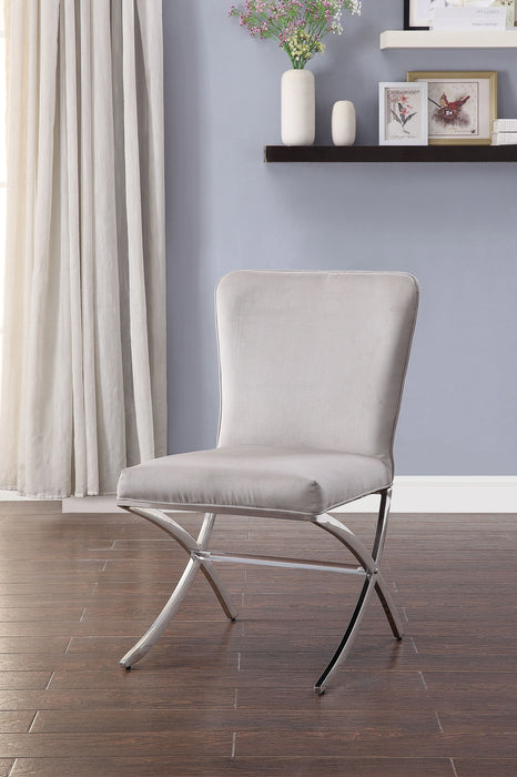 Five Star Furniture - Daire Velvet & Chrome Side Chair