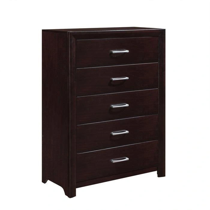 Five Star Furniture - Edina 5 Drawer Chest in Espresso-Hinted Cherry 2145-9