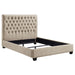 Five Star Furniture - Chloe Tufted Upholstered Full Bed Oatmeal image