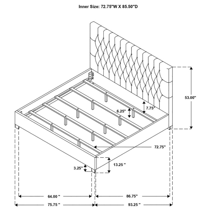 Five Star Furniture - Chloe Panel Bed