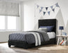 Five Star Furniture - Conner Twin Upholstered Panel Bed Black image