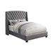 Five Star Furniture - Pissarro Full Tufted Upholstered Bed Grey image