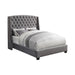 Five Star Furniture - Pissarro Eastern King Tufted Upholstered Bed Grey image