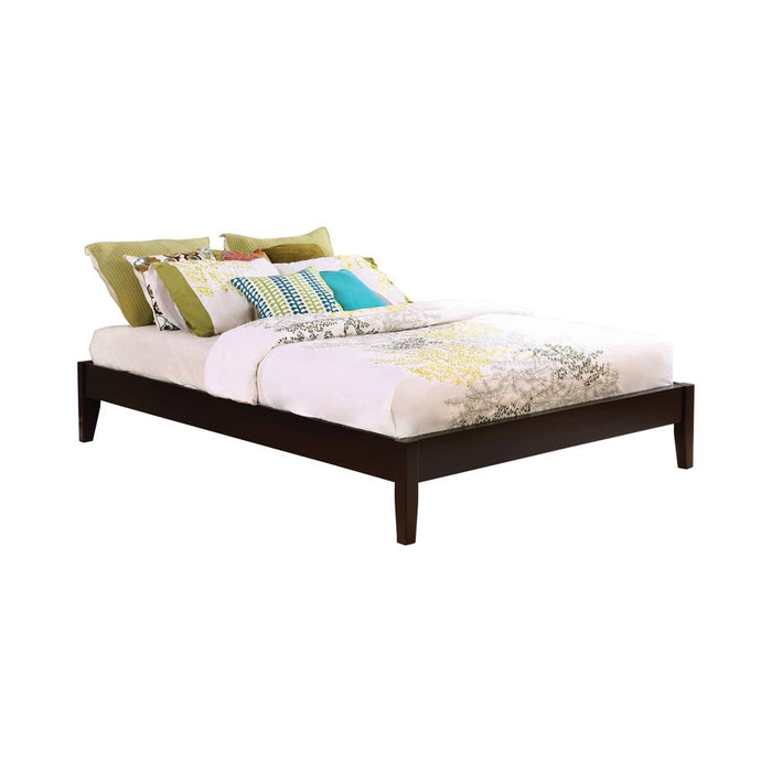 Hounslow California King, E.King, & Queen Universal Platform Bed Cappuccino - Five Star Furniture & Mattress (GA)