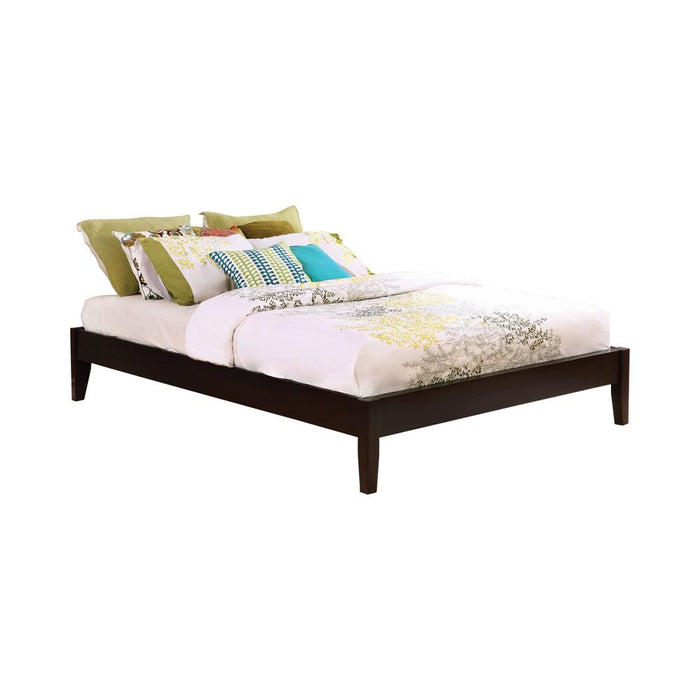 Hounslow California King, E.King, & Queen Universal Platform Bed Cappuccino - Five Star Furniture & Mattress (GA)