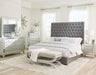 Five Star Furniture - Camille 4-piece Eastern King Bedroom Set Grey and Metallic Mercury image