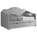 Five Star Furniture - Elmore Upholstered Twin Daybed with Trundle Pearlescent Grey image