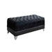 Five Star Furniture - Barzini Tufted Rectangular Trunk with Nailhead Black image