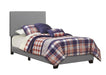 Five Star Furniture - Dorian Upholstered Twin Bed Grey image