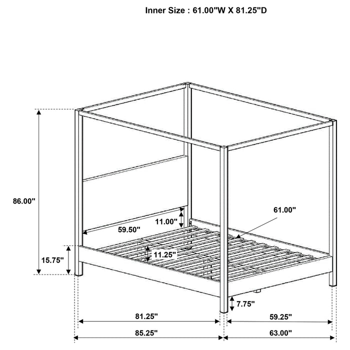 Five Star Furniture - Monroe Canopy Panel Platform Bed