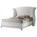 Five Star Furniture - Barzini Queen Wingback Tufted Bed White image