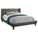 Five Star Furniture - Carrington Button Tufted California King Bed Grey image