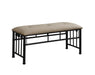 Five Star Furniture - Livingston Upholstered Bench Brown and Dark Bronze image