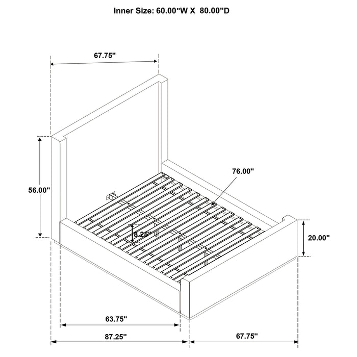 Five Star Furniture - Nala Wingback Platform Bed
