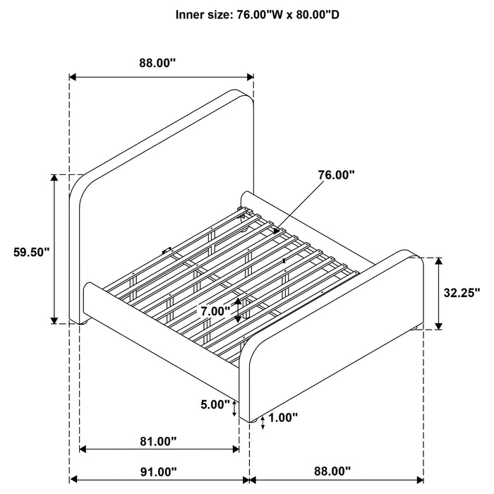 Five Star Furniture - Wren Panel Platform Bed