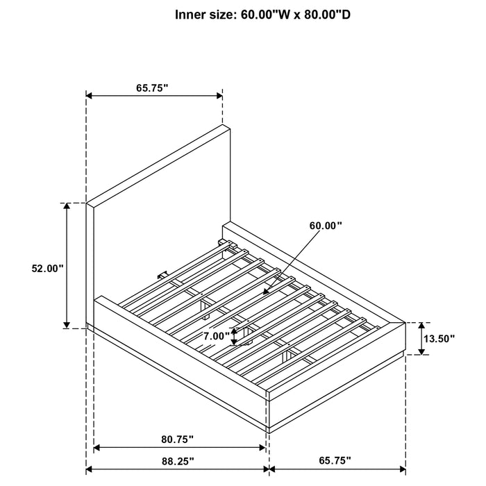 Five Star Furniture - Knox Panel Platform Bed