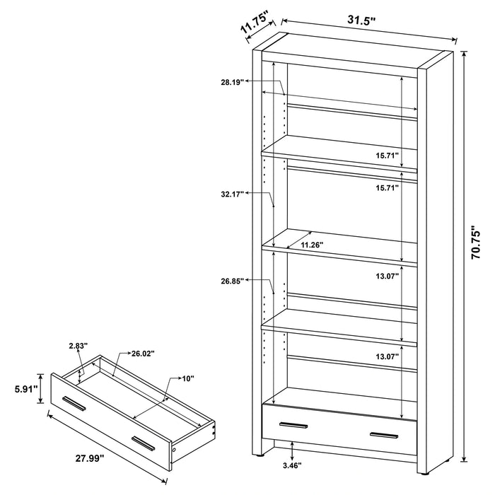 Five Star Furniture - Skylar Bookcase