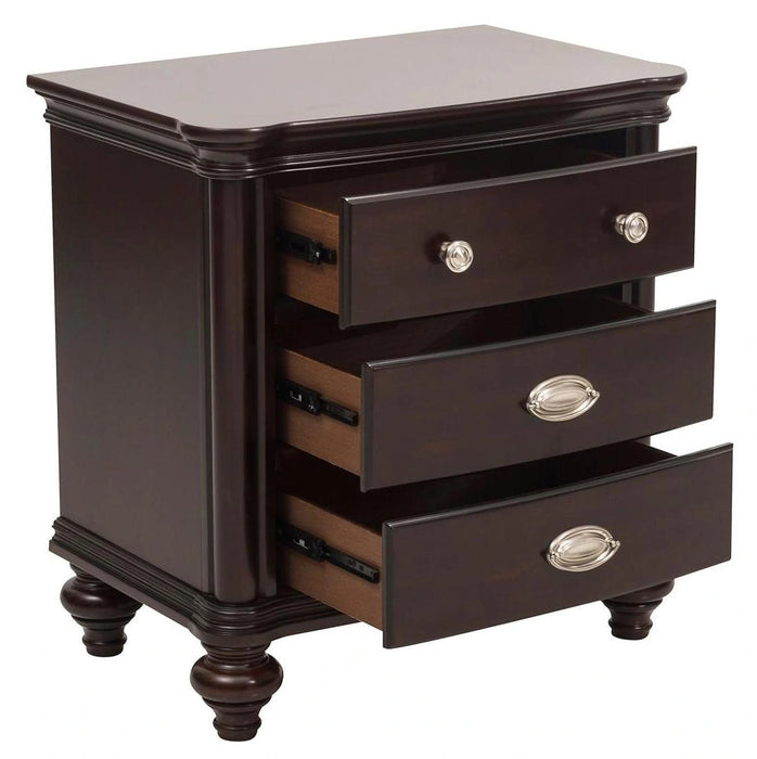 Five Star Furniture - Marston 3 Drawer Nightstand in Dark Cherry 2615DC-4