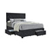 Five Star Furniture - Soledad Full 4-drawer Button Tufted Storage Bed Charcoal image