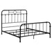 Five Star Furniture - Packlan Eastern King Metal Panel Bed Matte Black image