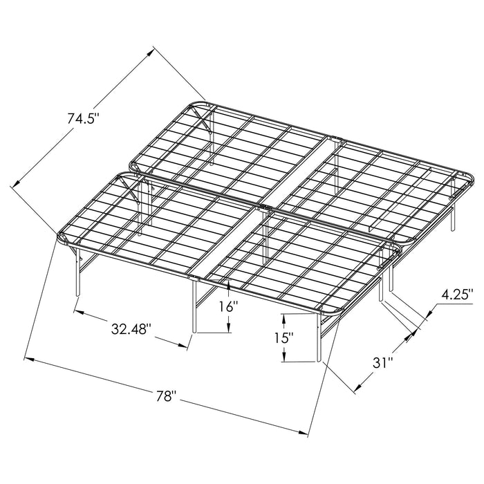Five Star Furniture - Mabel Foldable Platform Bed Frame