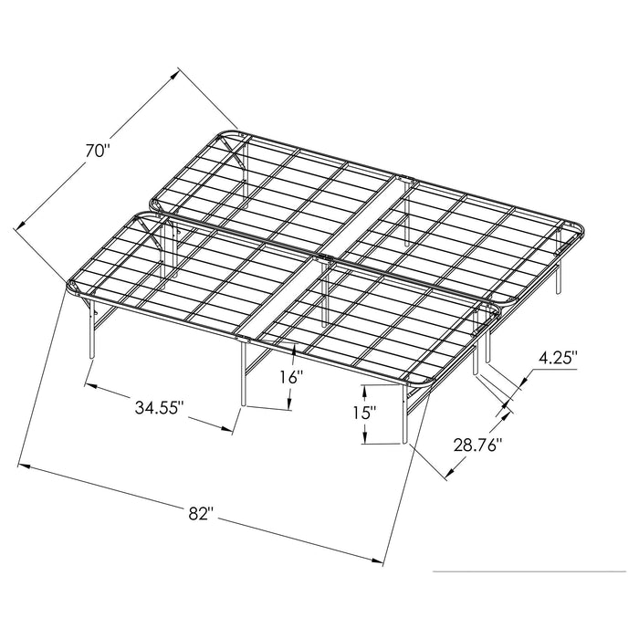 Five Star Furniture - Mabel Foldable Platform Bed Frame