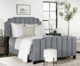 Five Star Furniture - Fiona Upholstered Panel Bed Light Grey image