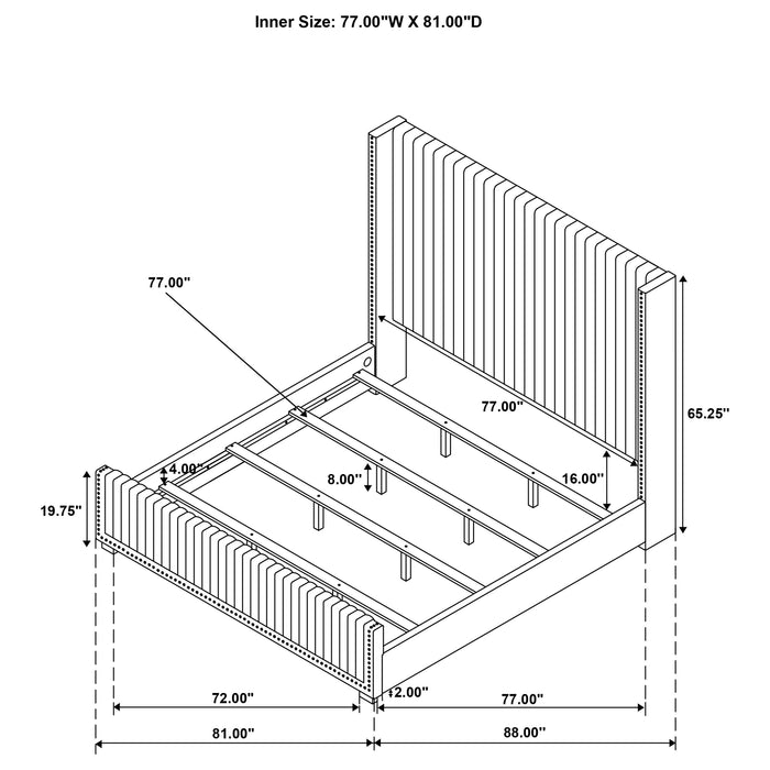 Five Star Furniture - Natasha Wingback Bed