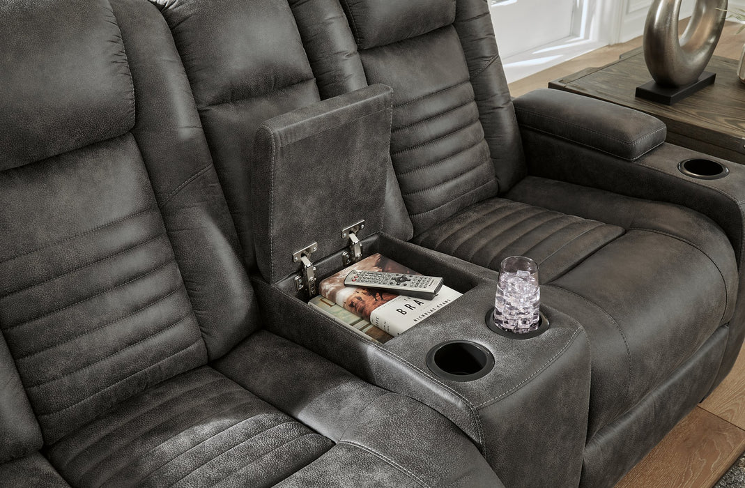 Soundcheck Power Reclining Loveseat with Console