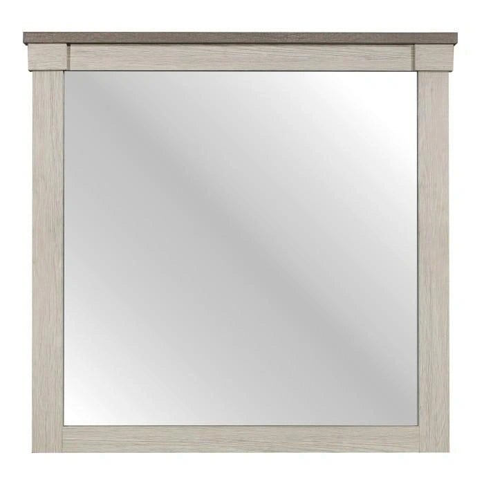 Five Star Furniture - Arcadia Mirror in White & Weathered Gray 1677-6