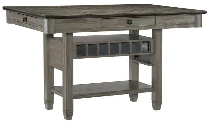Five Star Furniture - Granby Counter Height Dining Table in Coffee and Antique Gray 5627GY-36*
