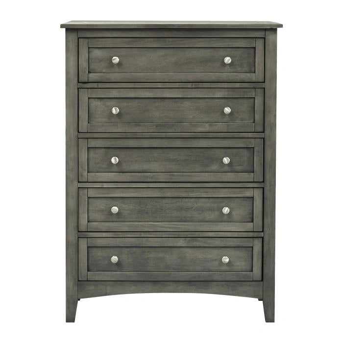 Five Star Furniture - Garcia 5 Drawer Chest in Gray 2046-9