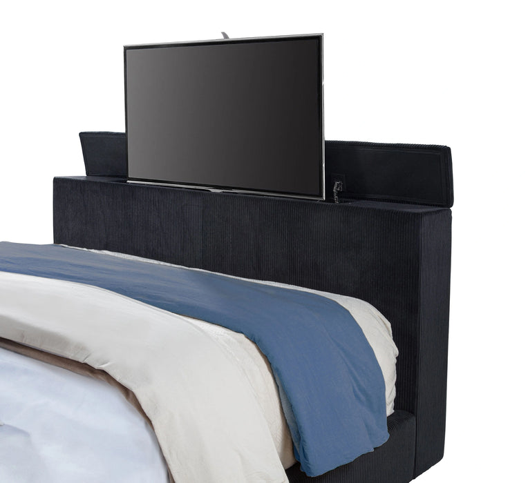 Five Star Furniture - Tisdall Wingback TV Bed with Flame Visualizer