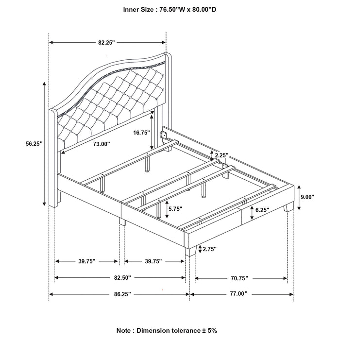 Five Star Furniture - Sonoma Wingback Bed