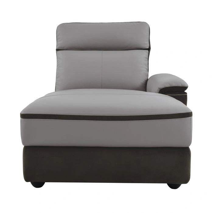 Five Star Furniture - Laertes Right Side Chaise in Taupe Gray 8318-5R