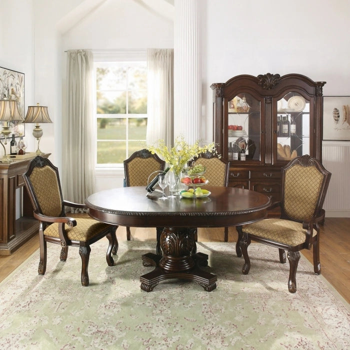 Five Star Furniture - Chateau De Ville Fabric & Espresso Arm Chair