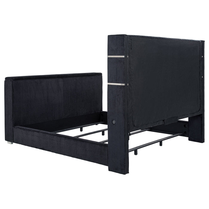 Five Star Furniture - Tisdall Wingback TV Bed with Flame Visualizer