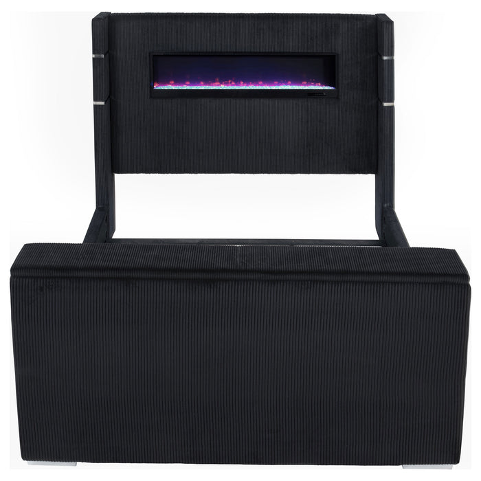 Five Star Furniture - Tisdall Wingback TV Bed with Flame Visualizer