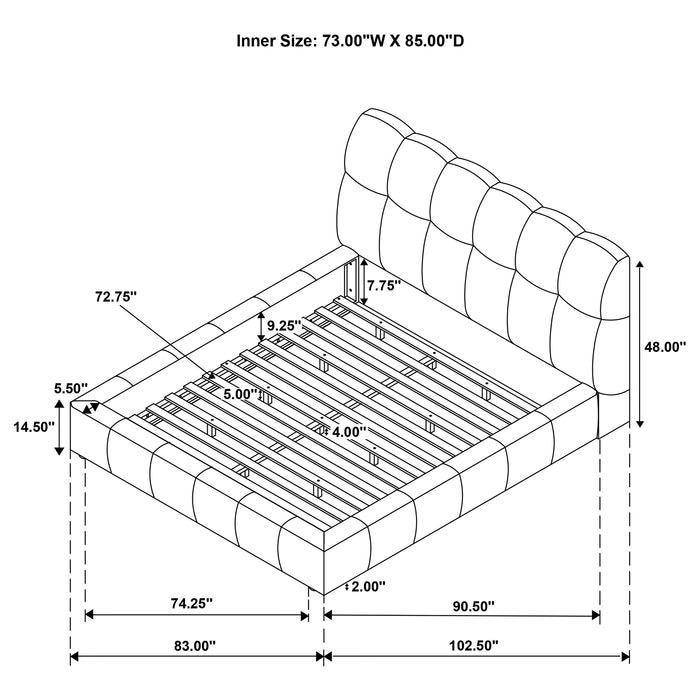 Five Star Furniture - Nollet Panel Platform Bed