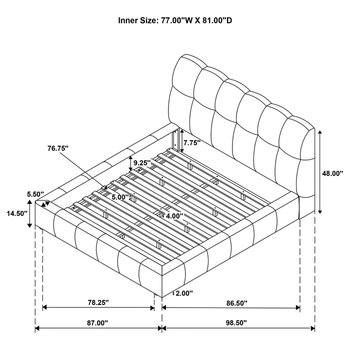 Five Star Furniture - Nollet Panel Platform Bed