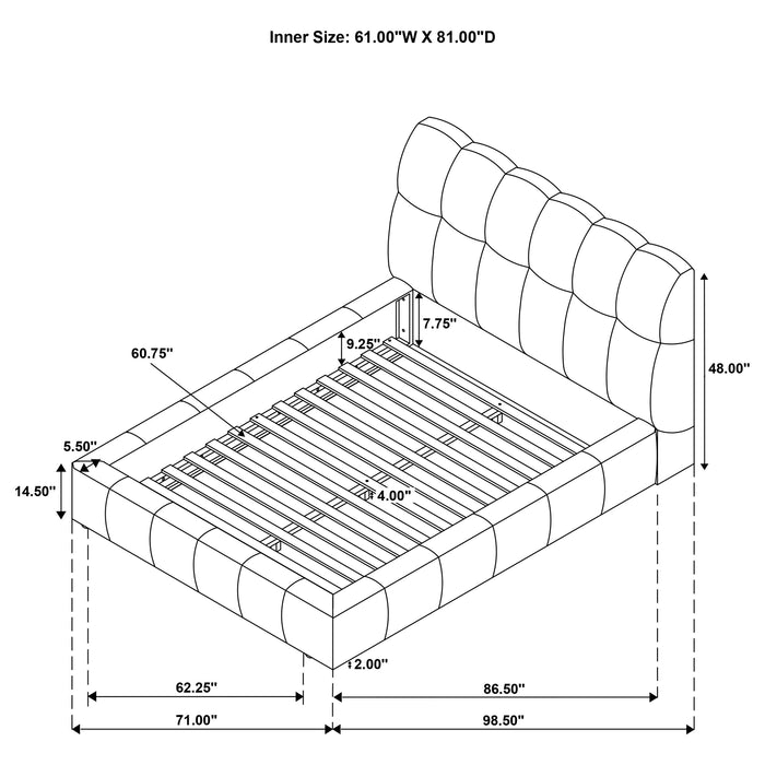 Five Star Furniture - Nollet Panel Platform Bed