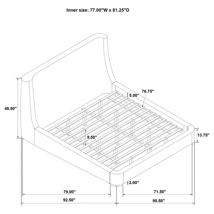 Five Star Furniture - Rennes Wingback Platform Bed