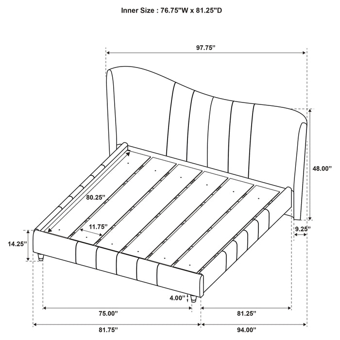 Five Star Furniture - Evelyn Panel Platform Bed