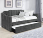 Five Star Furniture - Kingston Upholstered Twin Daybed with Trundle Charcoal image